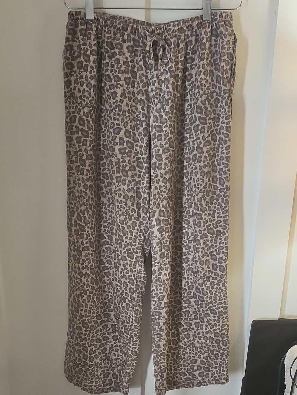 Sincerely Jules Beige & Brown Leopard Wide Leg Pants